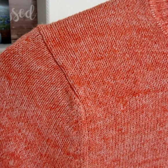 GAP Orange Knit Sweater Crewneck Size S - Picture 7 of 12